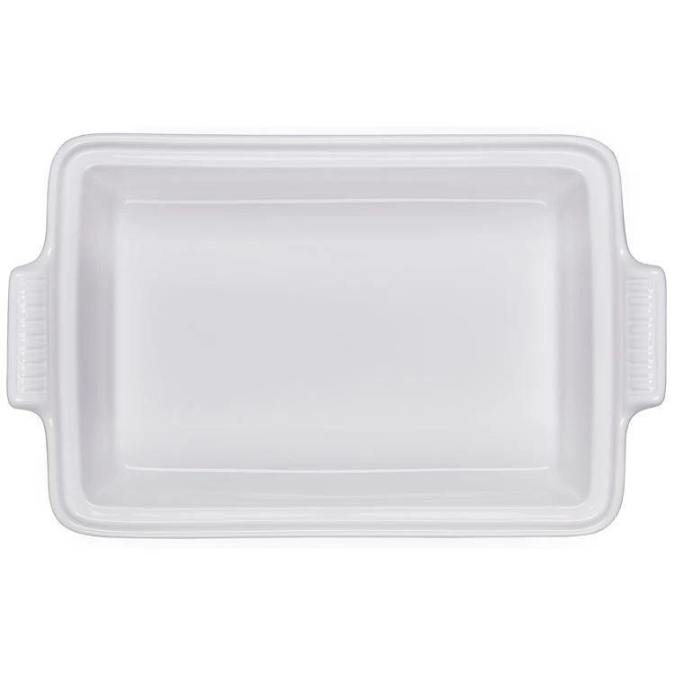 Le Creuset Heritage 4-Quart Stoneware Covered Rectangular Casserole - White - Image 4