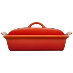 Le Creuset Heritage 4-Quart Stoneware Covered Rectangular Casserole - Flame
