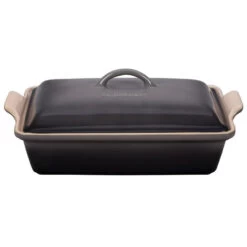 Le Creuset Heritage 4-Quart Stoneware Covered Rectangular Casserole - Oyster