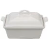 Le Creuset Heritage 2.5-Quart Stoneware Covered Square Casserole - White