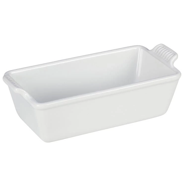 Le Creuset Heritage 1.5-Quart Stoneware Loaf Pan - White