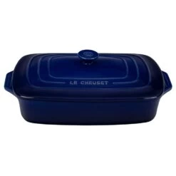 Le Creuset 3.5-Quart (12.5" X 8.5") Stoneware Covered Rectangular Casserole - Indigo