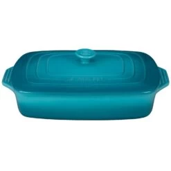Le Creuset 3.5-Quart (12.5" X 8.5") Stoneware Covered Rectangular Casserole - Caribbean