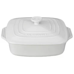 Le Creuset 2.75-Quart (9.5") Stoneware Covered Square Casserole - White