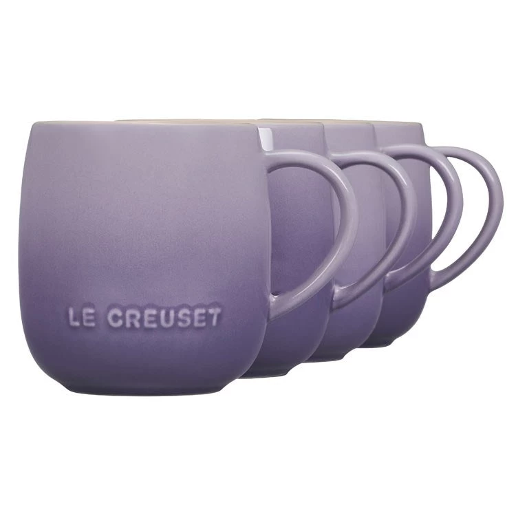 Le Creuset Heritage 13 Oz Stoneware Mugs Set Of 4 - Provence - Image 2