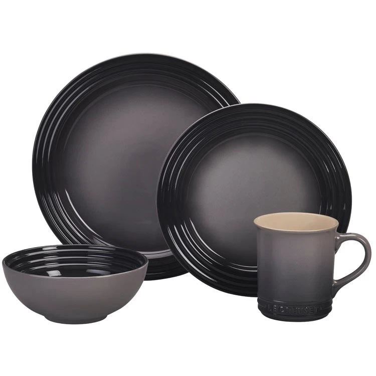 Le Creuset 16-Piece Stoneware Dinnerware Set - Oyster