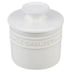 Le Creuset 6 Oz Stoneware Butter Crock - White