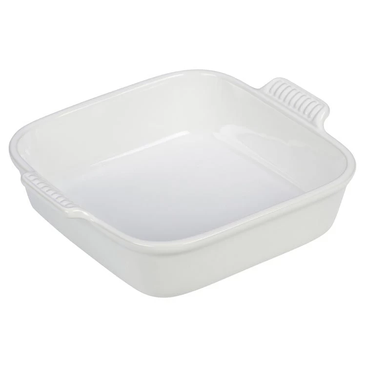 Le Creuset Heritage 3-Quart Stoneware Square Dish - White