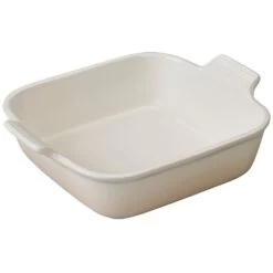 Le Creuset Heritage 3-Quart Stoneware Square Dish - Meringue