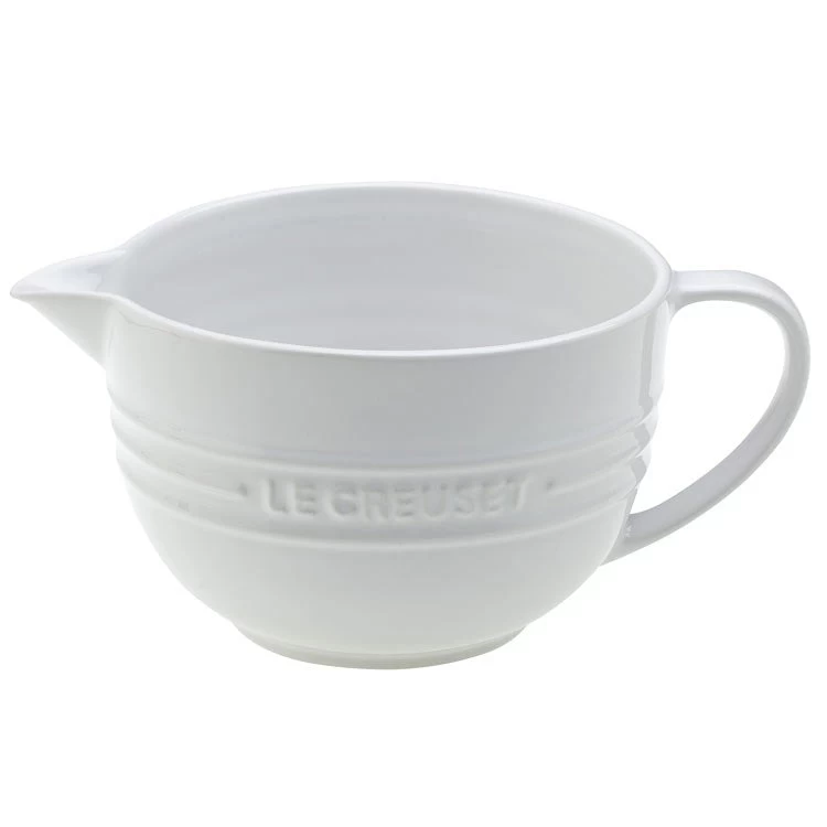 Le Creuset 2-Quart Stoneware Batter Bowl - White