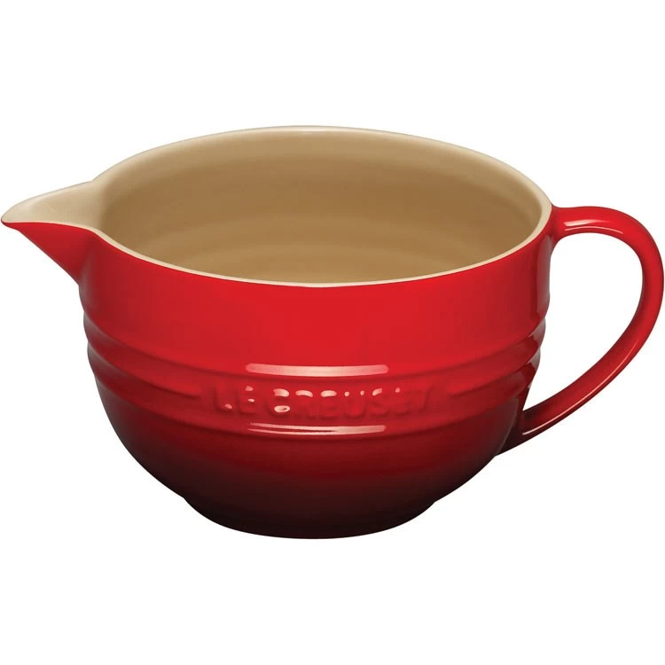 Le Creuset 2-Quart Stoneware Batter Bowl - Cerise
