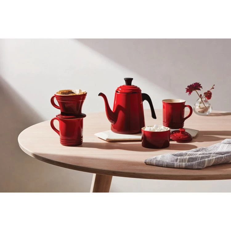 Le Creuset Stoneware Cream And Sugar Set - Cerise - Image 3