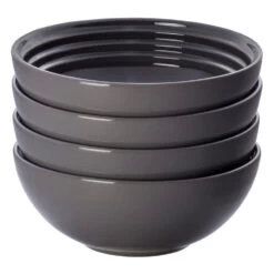 Le Creuset 22 Oz Stoneware Soup Bowls Set Of 4 - Oyster