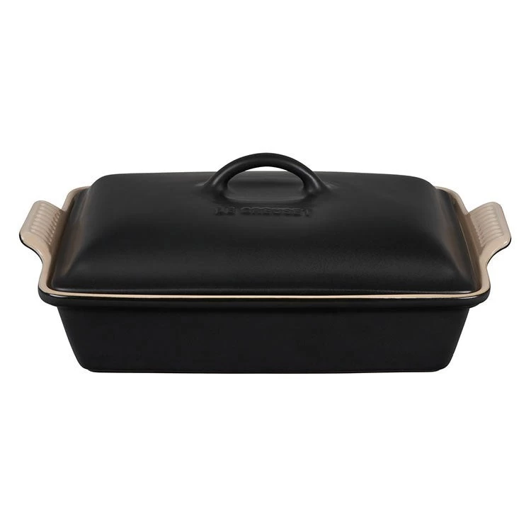 Le Creuset Heritage 4-Quart Stoneware Covered Rectangular Casserole - Licorice