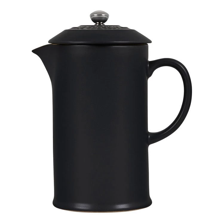 Le Creuset 34 Oz Stoneware French Press - Licorice - Image 2