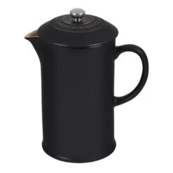 Le Creuset 34 Oz Stoneware French Press - Licorice