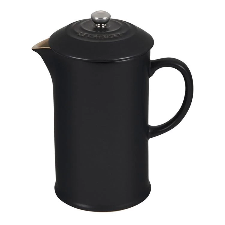 Le Creuset 34 Oz Stoneware French Press - Licorice