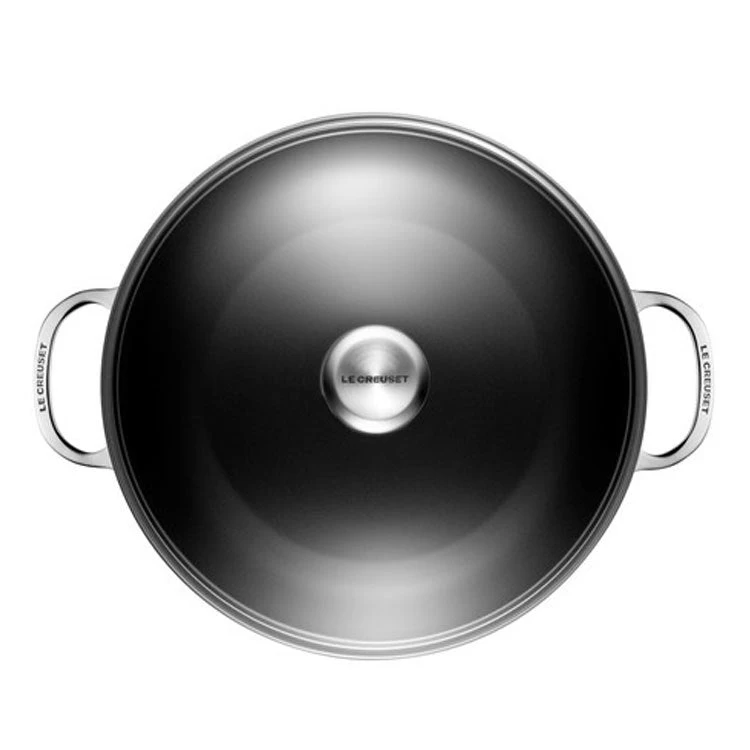 Le Creuset Toughened Nonstick PRO 4-Quart Shallow Casserole/Braiser With Glass Lid And Stainless Steel Knob - Image 2