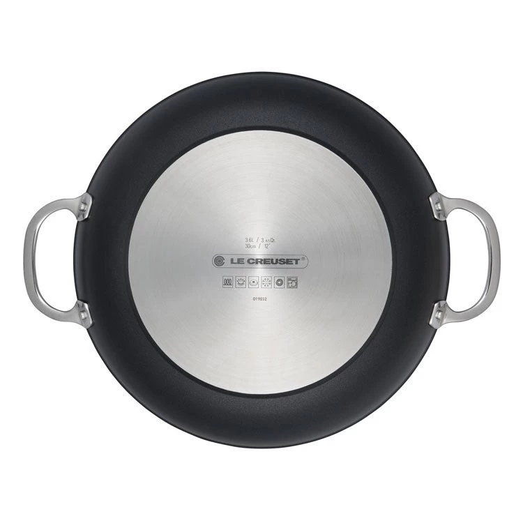 Le Creuset Toughened Nonstick PRO 4-Quart Shallow Casserole/Braiser With Glass Lid And Stainless Steel Knob - Image 4