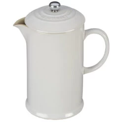 Le Creuset 34 Oz Stoneware French Press - Meringue