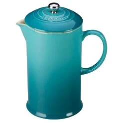 Le Creuset 34 Oz Stoneware French Press - Caribbean