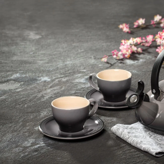 Le Creuset Cappuccino Cups And Saucers, Set Of 2 - Image 2