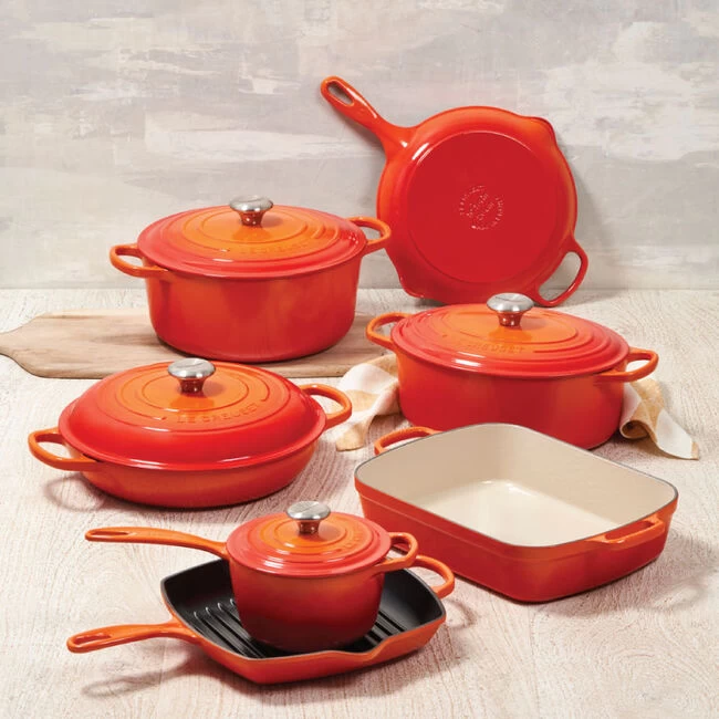 Le Creuset Signature Enameled Cast Iron 11-Piece Ultimate Cookware Set