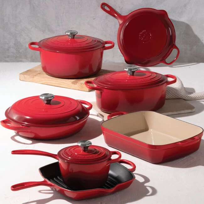 Le Creuset Signature Enameled Cast Iron 11-Piece Ultimate Cookware Set - Image 2