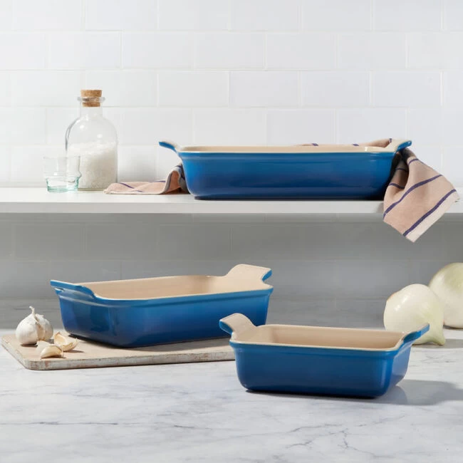 Le Creuset Heritage 3-Piece Rectangular Baking Dish Set