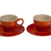 Le Creuset Cappuccino Cups And Saucers, Set Of 2