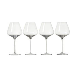 Le Creuset Burgundy Wine Glasses, Set Of 4