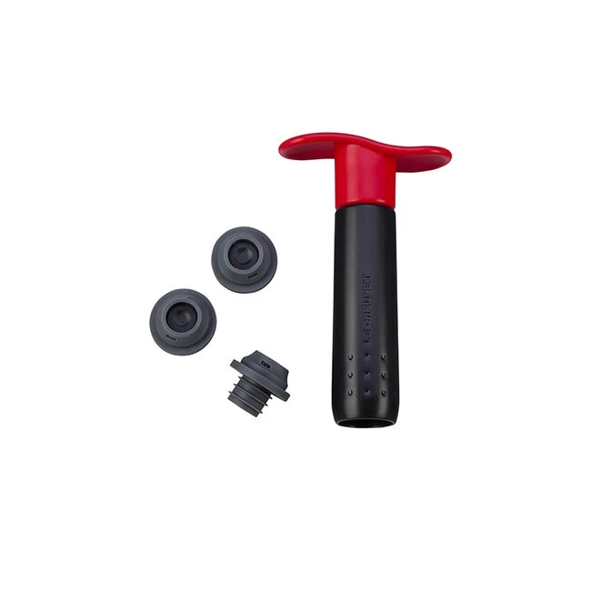 Le Creuset Wine Pump And 3 Stoppers