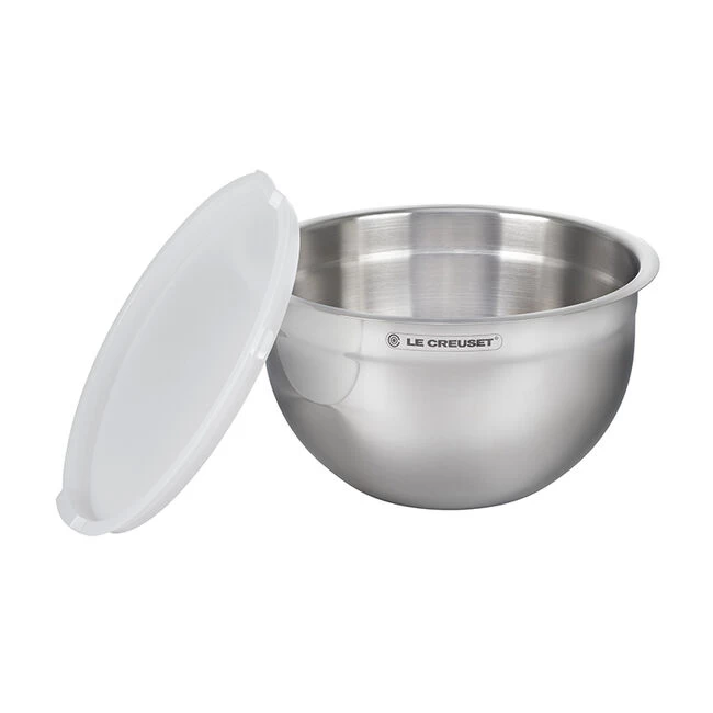 Le Creuset Stainless Steel Mixing Bowls With Lids, Set Of 3 - Image 9