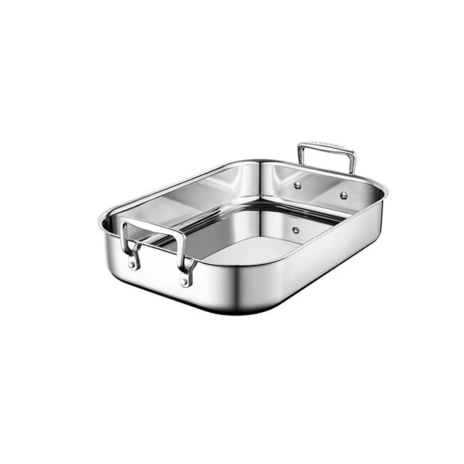 Le Creuset Stainless Steel Roasting Pan With Nonstick Rack - Image 4