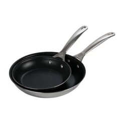 Le Creuset Signature Stainless Steel 2-Piece Nonstick Fry Pan Set