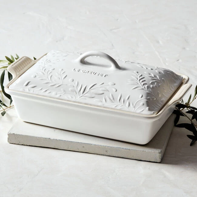 Le Creuset Olive Branch Collection Heritage Rectangular Casserole - Image 3