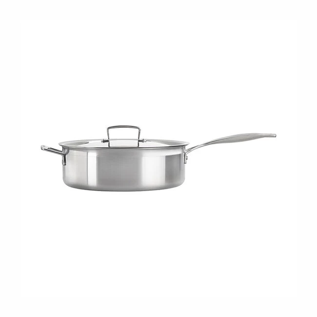 Le Creuset Classic Stainless Steel Sauté Pan With Lid - Image 2