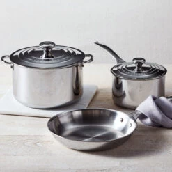 Le Creuset Signature Stainless Steel 5-Piece Cookware Set