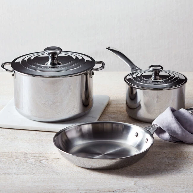 Le Creuset Signature Stainless Steel 5-Piece Cookware Set