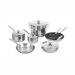 Le Creuset Signature Stainless Steel 12-Piece Cookware Set