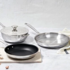 Le Creuset Signature Stainless Steel 4-Piece Cookware Set