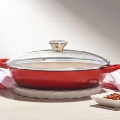 Le Creuset Traditional Braiser With Glass Lid
