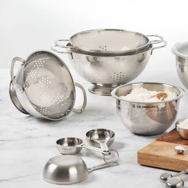 Le Creuset Stainless Steel 3-Piece Colander Set - Image 2