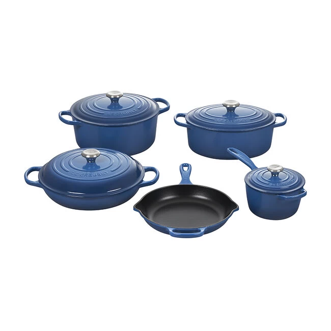 Le Creuset Signature Enameled Cast Iron 9-Piece Cookware Set - Image 2