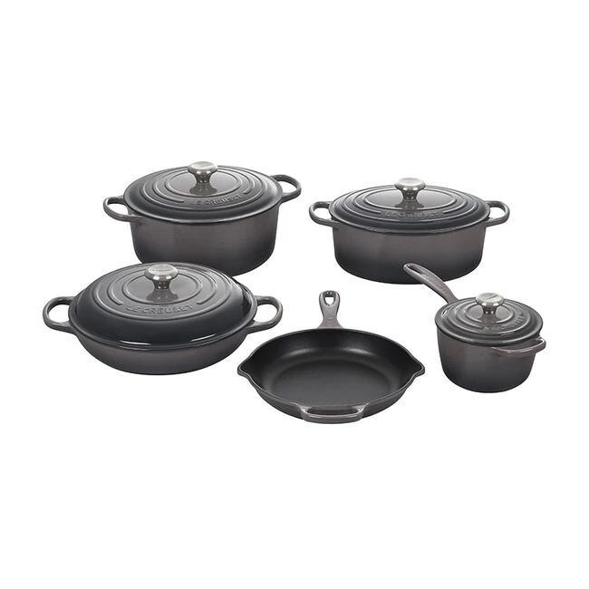 Le Creuset Signature Enameled Cast Iron 9-Piece Cookware Set - Image 4