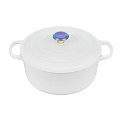 Le Creuset Round Dutch Oven With Iridescent Knob