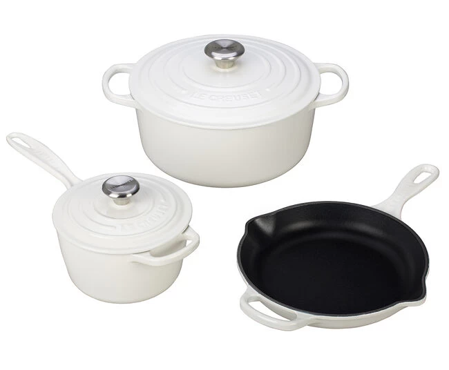 Le Creuset Signature Enameled Cast Iron 5-Piece Cookware Set - Image 7
