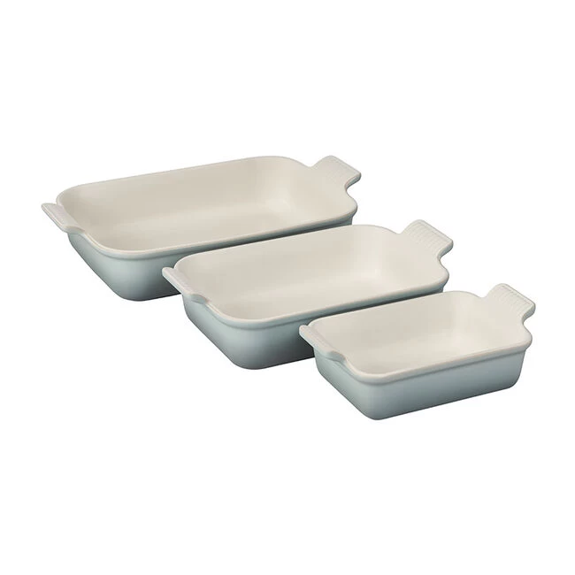 Le Creuset Heritage 3-Piece Rectangular Baking Dish Set - Image 4