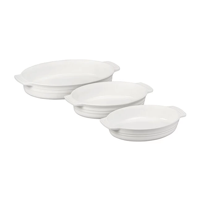 Le Creuset Classic 3-Piece Oval Baking Dish Set - Image 4