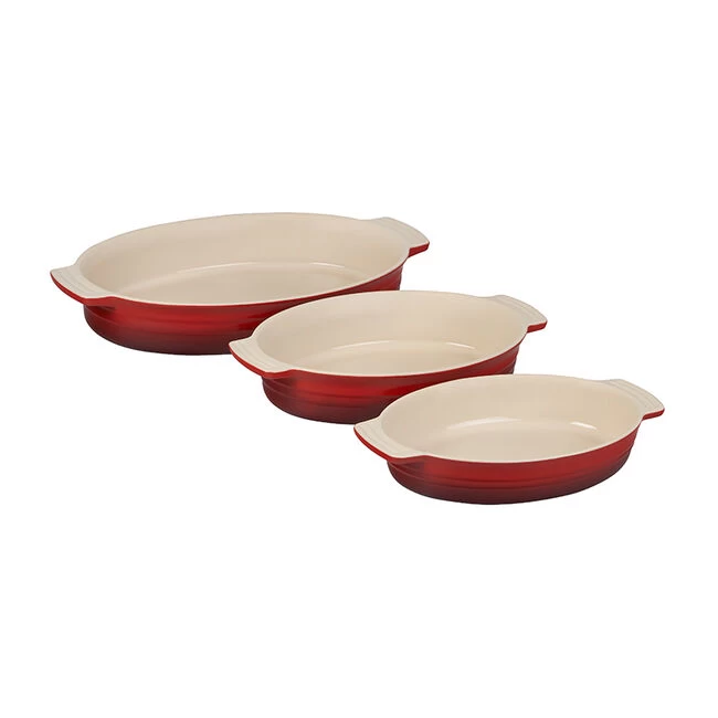 Le Creuset Classic 3-Piece Oval Baking Dish Set - Image 2